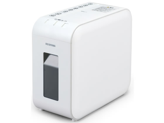●色：ホワイト●電源：ＡＣ１００Ｖ（５０／６０Ｈｚ）●投入幅：約２２０ｍｍ●最大細断枚数：Ａ４コピー用紙６枚●定格細断枚数：Ａ４コピー用紙５枚●細断サイズ：クロスカット 約４×２５ｍｍ●細断速度：約２