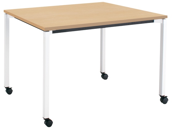コクヨ/JUTO W1800×D900 スクエア角 オーク 角シルバー アジャスター ミーティング用テーブル ミーティ コクヨ JUTO W1800×D900 スクエア角 オーク 角シルバー アジャスター