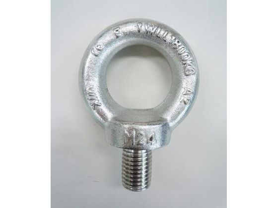 ●材質：鍛造ステンレス（ＳＵＳ３０４）●ねじ径：Ｍ２４●内径：５０●線径：２０●使用荷重：１．８ｔ