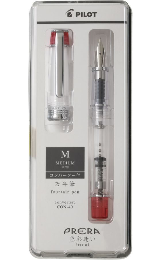パイロット 万年筆プレラ 色彩逢い 中字 透明レッド 通販【フォレスト