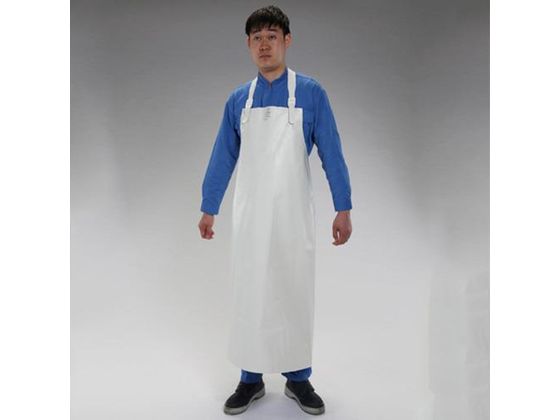 ●サイズ：１００×１２０ｃｍ●仕様：ポケット無●材質：ラバー●ネックハンガー式●軽量で食品加工作業などに最適です。●ＬＦＧＢ規格適合品