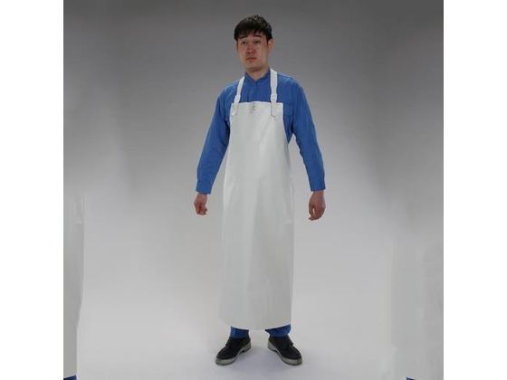 ●サイズ：１００×１００ｃｍ●仕様：ポケット無●材質：ラバー●ネックハンガー式●軽量で食品加工作業などに最適です。●ＬＦＧＢ規格適合品