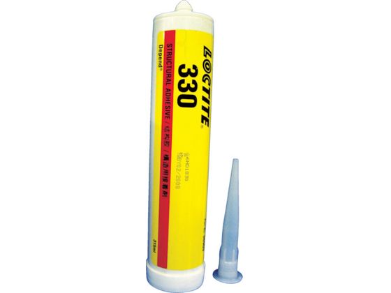 ●型番：330-300●色：琥珀色 ●容量（ml）：300 ●粘度：67500mPa・s●使用温度範囲：−55〜100℃ ●固着時間：5分 ●併用硬化促進剤：7386 ●ガンタイプ●主成分：エラストマ