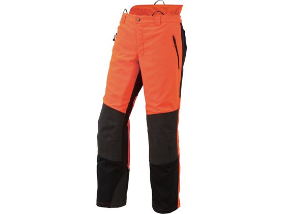 ●型番：MT532-L●色：蛍光オレンジ ●サイズ：L ●ウエスト（cm）：84〜90 ●股下（cm）：76●安全性規格EN−381−5クラス1適合 ●両膝後部ベンチレーション ●膝に衝撃緩衝材入り●