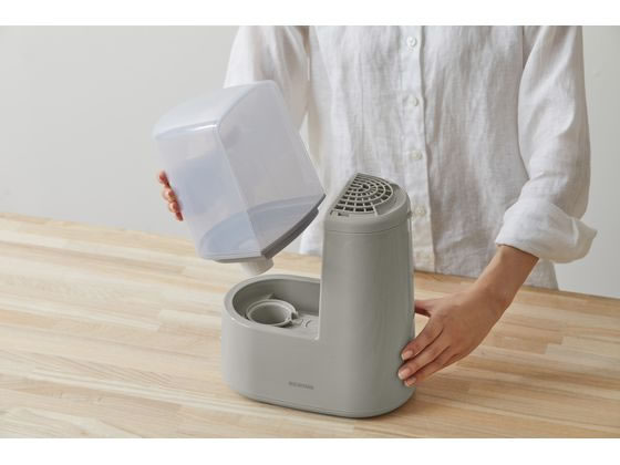 SHARP 置き型加湿器 グレー アイリスオーヤマ スチーム式加湿器 260ml ミストグレー AHM