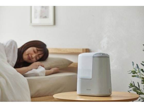 アイリスオーヤマ スチーム式加湿器 260ml ミストグレー AHM