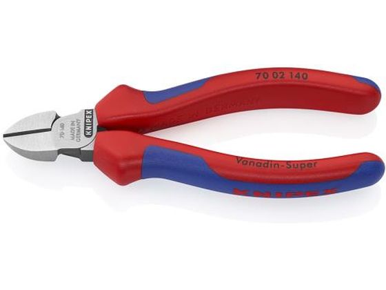 ●メーカー：ＫＮＩＰＥＸ（クニペックス）●型番：７００２１４０●ハンドル：コンフォート●仕上げ：磨き●刃硬度：ＨＲＣ６２●全長（ｍｍ）：１４０●切断能力（ｍｍ）：軟線：４．０、中硬線：２．５、硬線：１