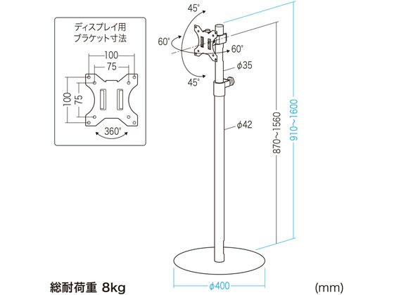サンワサプライ モニタースタンド CR-LAST36 通販【フォレストウェイ】