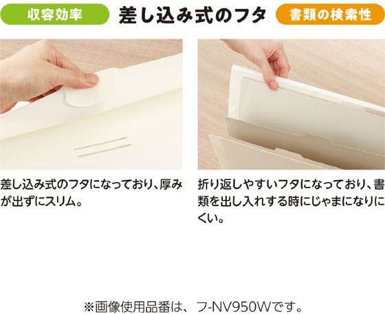 コクヨ 書類ファイル [ノビータ] 封筒サイズ 6ポケット オフ