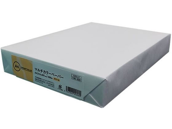 代引不可/スマートバリュー カラーペーパー厚口A4 CREAM2000枚 A271J-2/代引不可 スマートバリュー カラーペーパー 厚口 A4 CREAM2000枚 A271J-2 1箱
