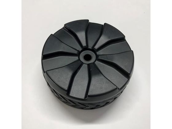 ●ＥＡ５２０ＥＤ−４１用替キャスター（１個）●車輪径：φ２２０ｍｍ●サイズ（Ｗ×Ｄ×Ｈ）ｍｍ：２２０×２２０×８０ｍｍ●重量（ｇ）：１０００●材質：ポリプロピレン●耐熱温度：約１００℃●色：黒●６溝