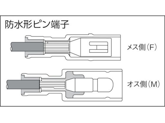 ニチフ 防水形ピン端子 メス (100個入) PC4009-F-WP 通販【フォレスト
