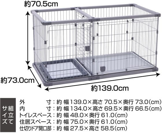 ペティオ 犬用 トイレのしつけが出来る ドッグルームサークルPlus