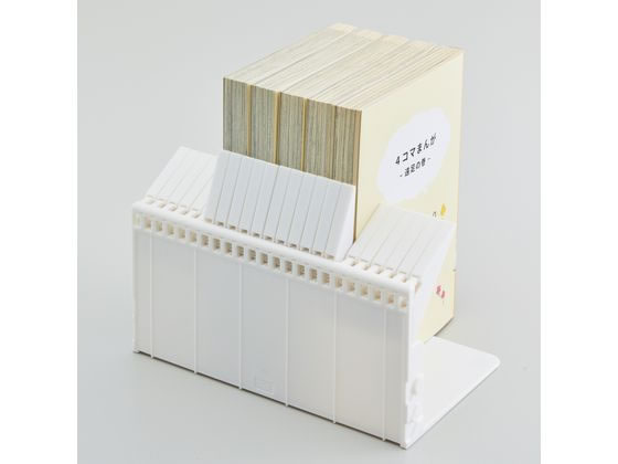 リヒトラブ 1冊でも倒れないブックスタンド ホワイト A3575-0 通販