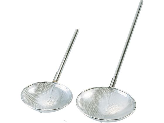 ●サイズ：直径３００×柄の長さ１０００×深さ８２ｍｍ●網目：穴径６ｍｍメッシュピッチ９．０ｍｍ