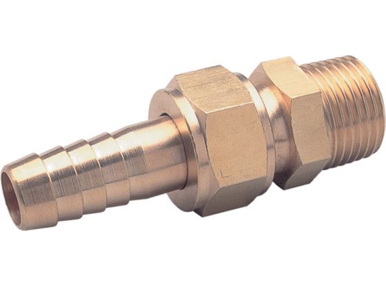 ●型番：HS-1034●接続口径（タケノコ外径）（mm）：34 ●接続口径D：R11／4 ●接続口径：R11／4 ●六角対辺（mm）ナット：46 ●六角対辺（mm）本体：45 ●使用流体：水・空気・油