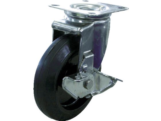 ●型番：SUS-NRJ-130S●許容荷重（daN）：180 ●許容荷重（kgf）：183．6 ●車輪径D（mm）：130 ●車輪幅（mm）：40 ●取付高H（mm）：177 ●取付座A（mm）：10