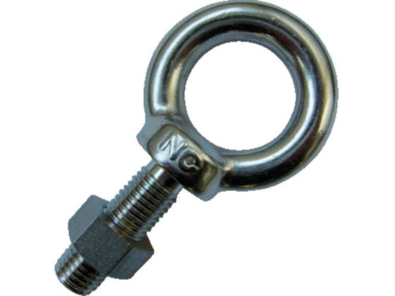 ●型番：EL9101250●ねじ径：M12 ●使用荷重（kN）：2．16 ●B（mm）：50 ●D（mm）：10 ●H（mm）：51 ●L（mm）：30●六角ナット付●ステンレス（SUS304）