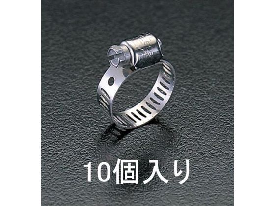 ●適合直径：１３〜２３ｍｍ●材質：バンド、スクリュー：ＳＵＳ３０１●バンド幅：８ｍｍ●六角（−）ねじ：１／４"●入数は１０個入りです。