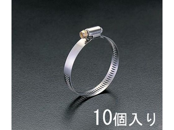 ●万能工業用●バンド幅：１２．７ｍｍ●六角（−）ねじ：５／１６"（８ｍｍ）●材質：バンド：ＳＵＳ３０１、ボルト：スチール●適合直径：２１〜４４ｍｍ●入数は１０個入りです。
