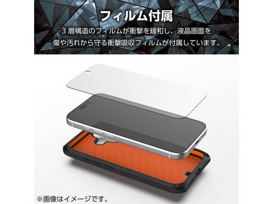 エレコム iPhone17 ZEROSHOCKケース D3O 赤 PM-A25AZEROD3RD 通販