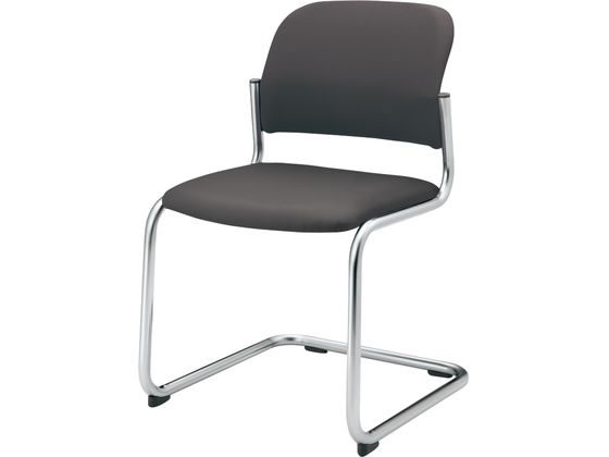 ●品番：ＣＫ−Ｍ１０２ＶＺＥ５●肘なし・メッキ脚・カンチレバー脚タイプ●カラー：背・座／（レザー）ダルグレー●外寸法：幅４９５×奥行５５０×高さ７８５ｍｍ●座面寸法：幅４３５×奥行４２０ｍｍ●座面高さ