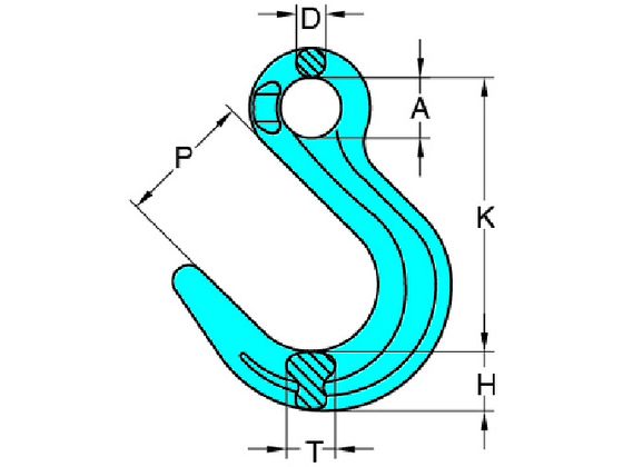 YOKE G-100 ファンドリーフック(アイタイプ) 2.5T X-047-07 通販