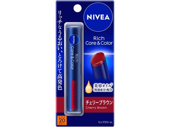 KAO ニベア リッチケア&カラーリップ チェリーブラウン 2g 通販