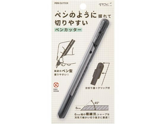 ●素材／本体：ポリカーボネート＋ＰＯＭ、刃：ＳＫ−２ 鋼材●サイズ：Φ１０×１３７ｍｍ●〔フック対応ＰＥＴ ＋紙ケース入〕●ペンカッター替刃品番：３５３３０００６