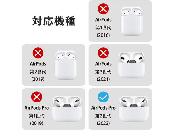エレコム AirPods Pro 第2世代用 Lockケース AVA-AP4TSLWH 通販
