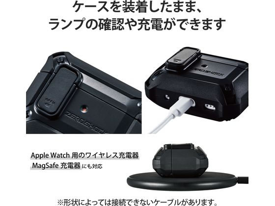 エレコム AirPods Pro2用ZEROSHOCKケース AVA-AP4ZEROLBK 通販