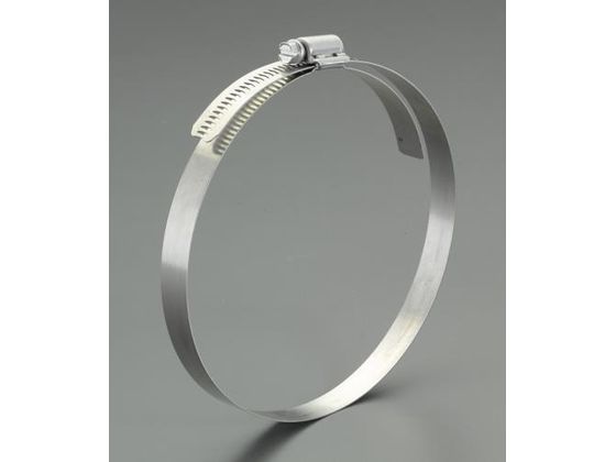 ●材質：バンド：ＳＵＳ３０１、スクリュー：ＳＵＳ４１０●六角（−）ねじ：５／１６"（８ｍｍ）●厚み：０．５８ｍｍ●バンド幅：１２．７ｍｍ●適合直径：１７〜３２ｍｍ●入数：１０