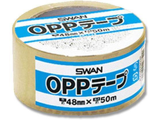 ●サイズ：幅４８ｍｍ×５０ｍ巻●材質：ＯＰＰ ５０ミクロン●入数：１巻