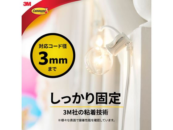 3M コマンドフック コード用 クリアミニ CMG-SS-CL 通販【フォレスト