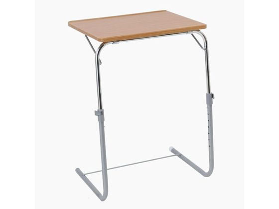 ●色：ナチュラル●サイズ：使用時／（約）幅５３．５×奥行４１×高さ５５．５〜７２．５ｃｍ、収納時／（約）幅５３．５×奥行７×高さ５７ｃｍ、天板サイズ／（約）縦４０×横５０ｃｍ●重さ：（約）３．５ｋｇ●