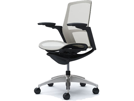 ●品番：Ｃ７８１ＢＲ Ｆ１Ｅ２●背座タイプ：背／メッシュ、座／メッシュ●カスタムパネル：メッキ●脚カラー：ポリッシュ●ボディカラー：ブラック●肘タイプ：アジャストアーム●外寸法：幅６９０〜７４０×６８
