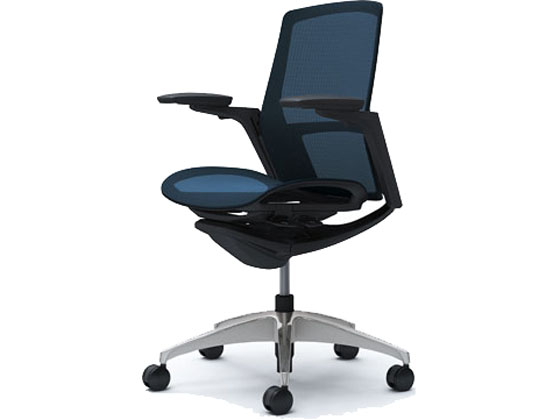 ●品番：Ｃ７８１ＢＲ Ｆ１Ｅ４●背座タイプ：背／メッシュ、座／メッシュ●カスタムパネル：メッキ●脚カラー：ポリッシュ●ボディカラー：ブラック●肘タイプ：アジャストアーム●外寸法：幅６９０〜７４０×６８