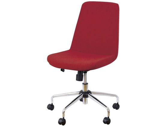 ニトリ ワークチェア 63.5×59×85～93cm レッド 3506825 通販