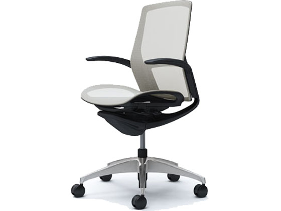 ●品番：Ｃ７４１ＡＲ Ｆ１Ｅ２●背座タイプ：背／メッシュ、座／メッシュ●カスタムパネル：ブラック●脚カラー：ポリッシュ●ボディカラー：ブラック●肘タイプ：デザインアーム●外寸法：幅６８５×奥行６８５×