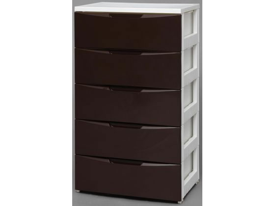●色：ホワイト／ブラウン●商品サイズ（約）：幅５５０×奥行４１０×高さ９９５ｍｍ●耐荷重（約）：引出１段あたり４ｋｇ●引出内寸（約）：４７５×３６０×１４５ｍｍ●収納の目安：引出１段あたりＹシャツなら