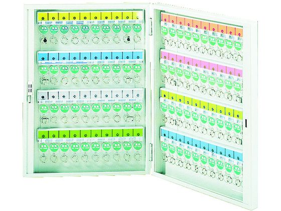 ●型番：K−80●ホルダ数（個）：80 ●間口（mm）：375 ●奥行（mm）：62 ●高さ（mm）：500●鍵付タイプ（キーボックス本体）●スチール（粉体塗装）●キーホルダー ●キーラック ●標準付