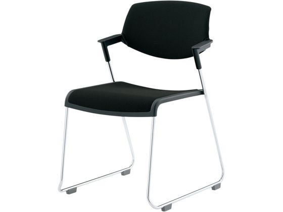 ●品番：ＣＫ−Ｍ６２１Ｅ６Ｇ９Ｂ６●カラー：本体・シェル／ブラック、布／ブラック●外寸法：幅５１０×奥行５６０×高さ７９０ｍｍ●座面寸法：幅４４０×奥行４３５ｍｍ●座面高さ：４４０ｍｍ●肘高さ：６４０
