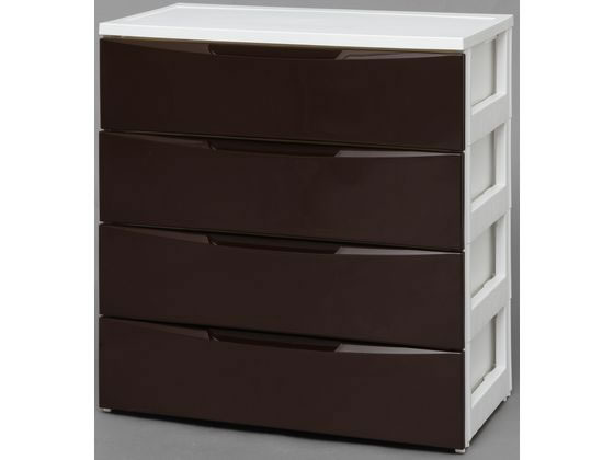 ●色：ホワイト／ブラウン●商品サイズ（約）：幅７２０×奥行４１０×高さ８０５ｍｍ●耐荷重（約）：引出１段あたり６ｋｇ●引出内寸（約）：６４５×３６０×１４５ｍｍ●収納の目安：引出１段あたりＹシャツなら