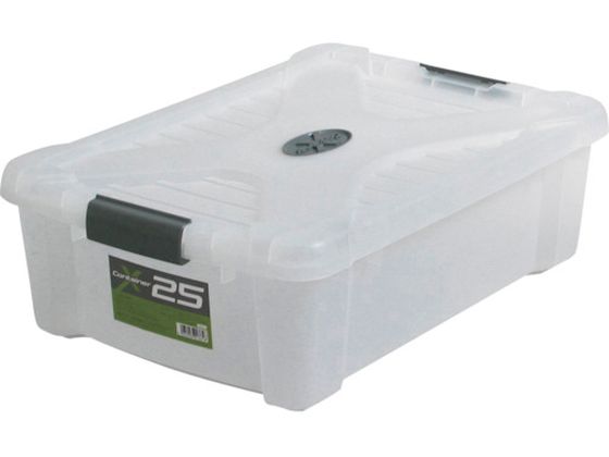 ●型番：X-25CR●色：クリア ●外形寸法（mm）間口：410 ●外形寸法（mm）奥行：600 ●外形寸法（mm）高さ：190 ●有効内寸（mm）間口：327 ●有効内寸（mm）奥行：492 ●有効