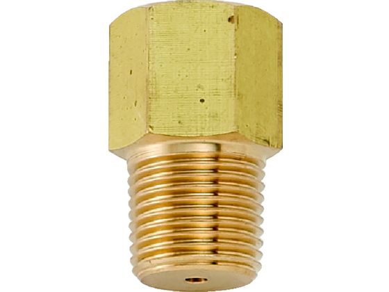 ●型番：MJ-281●取付ねじd1×d2：G1／4×R3／8 ●ねじ長さ（mm）：18 ●全長（mm）：36●黄銅