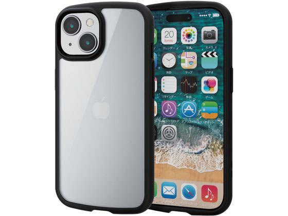●対応機種：ｉＰｈｏｎｅ １５●セット内容：ケース本体×１、ストラップホールシート（１つ穴・半透明）×１●材質：ケース本体／ＴＰＵ（熱可塑性ポリウレタン）・ポリカーボネート、ストラップホールシート：Ｐ