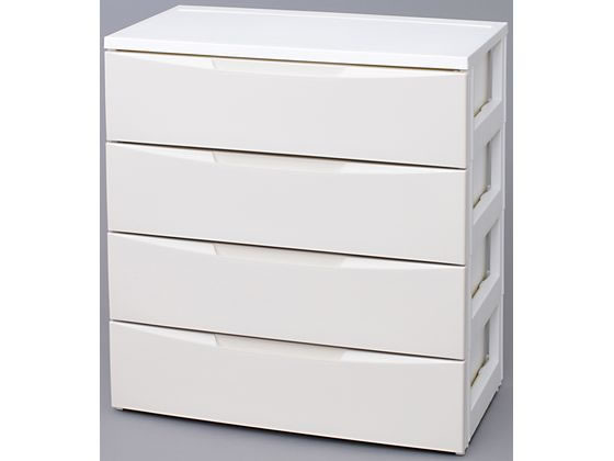 ●色：ホワイト／アイボリー●商品サイズ（約）：幅７２０×奥行４１０×高さ８０５ｍｍ●耐荷重（約）：引出１段あたり６ｋｇ●引出内寸（約）：６４５×３６０×１４５ｍｍ●収納の目安：引出１段あたりＹシャツな