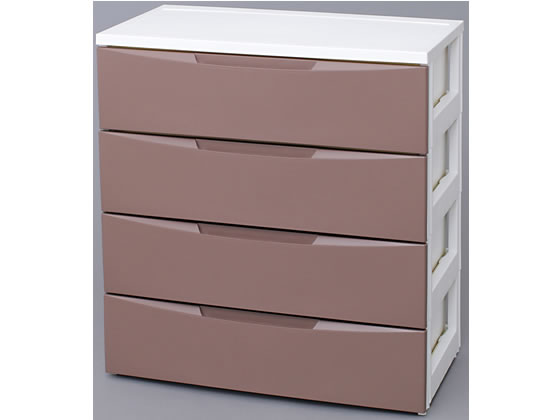 ●色：ホワイト／ブラウン●商品サイズ（約）：幅７２０×奥行４１０×高さ８０５ｍｍ●耐荷重（約）：引出１段あたり６ｋｇ●引出内寸（約）：６４５×３６０×１４５ｍｍ●収納の目安：引出１段あたりＹシャツなら
