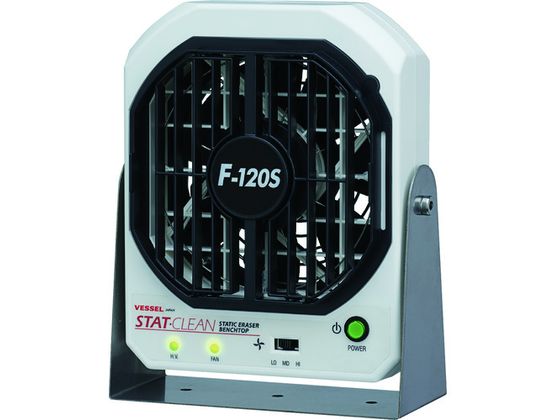 ●型番：F-120S●電源（V）：DC24±5％、AC100〜240 ●入力電源（V）：DC24±5％ ●イオンバランス：±10V以下（工場出荷時） ●最大風量（［［M3］］／min）：2．21 ●オ