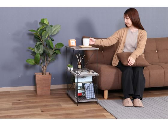 不二貿易 EZBO ワイヤーラック 3段 60幅 グレー 77551 通販